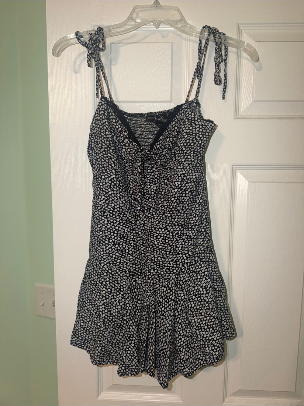 Streetwear Society Black and White Floral Slip Dress